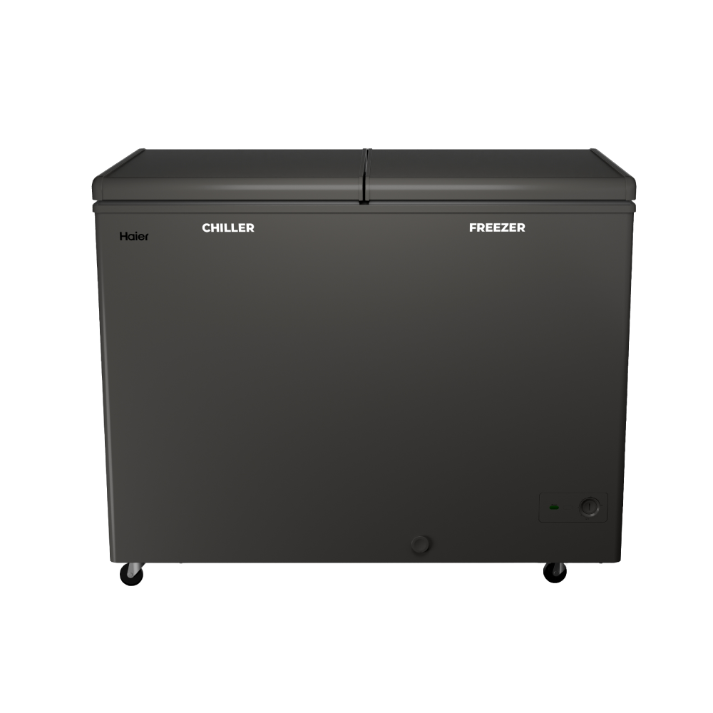 Haier Deep Freezer 400L Combo Chest Dual Compartment (Titanium)